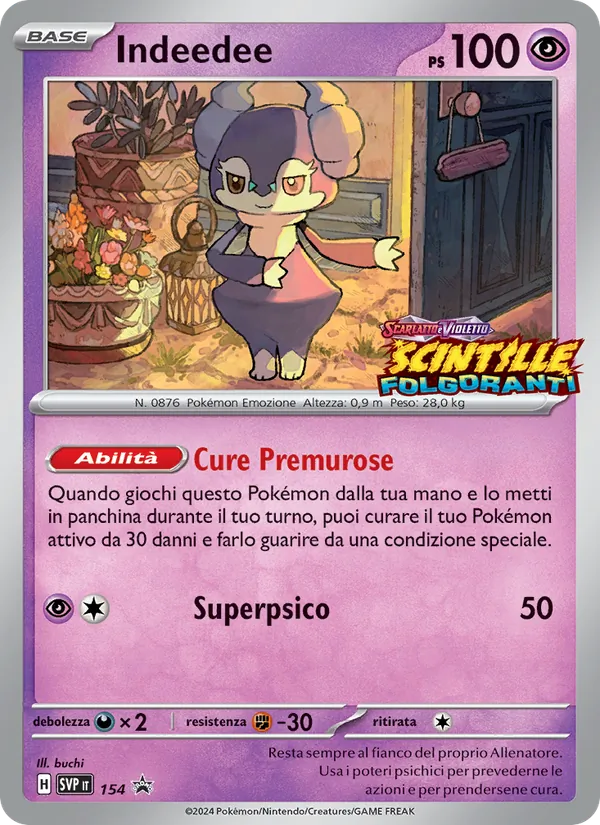 Indeedee SVP Black Star Promos 154/225