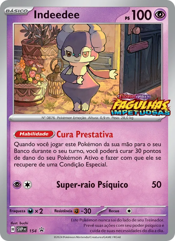 Indeedee SVP Black Star Promos 154/225