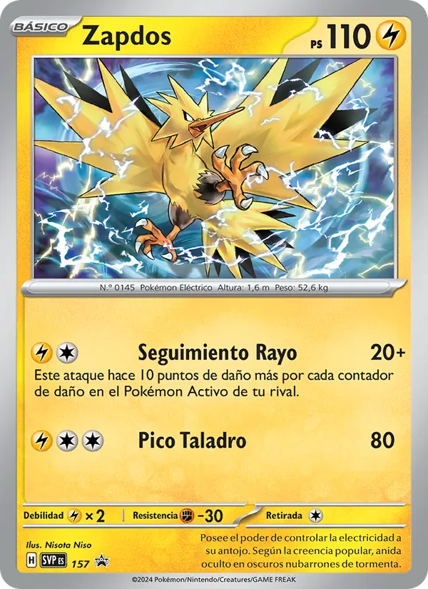 Zapdos SVP Black Star Promos 157/225