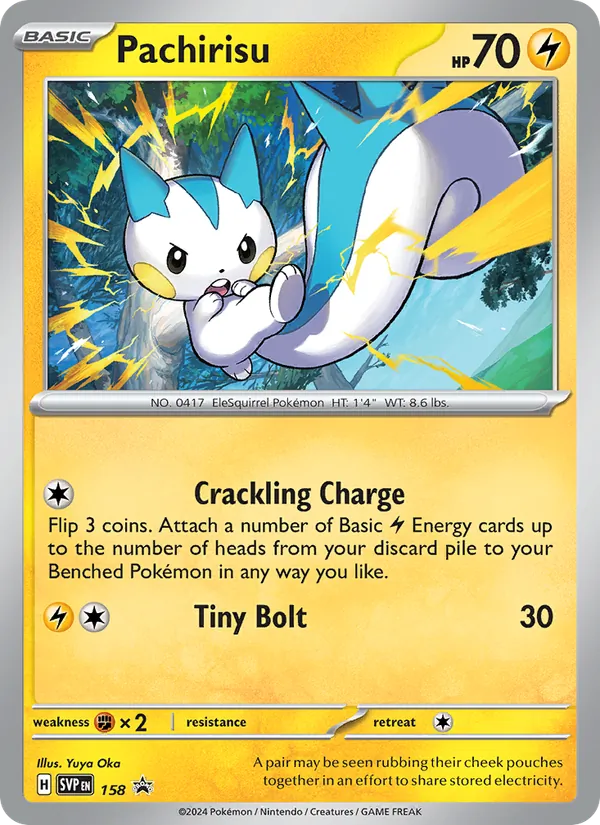 Pachirisu SVP Black Star Promos 158/225