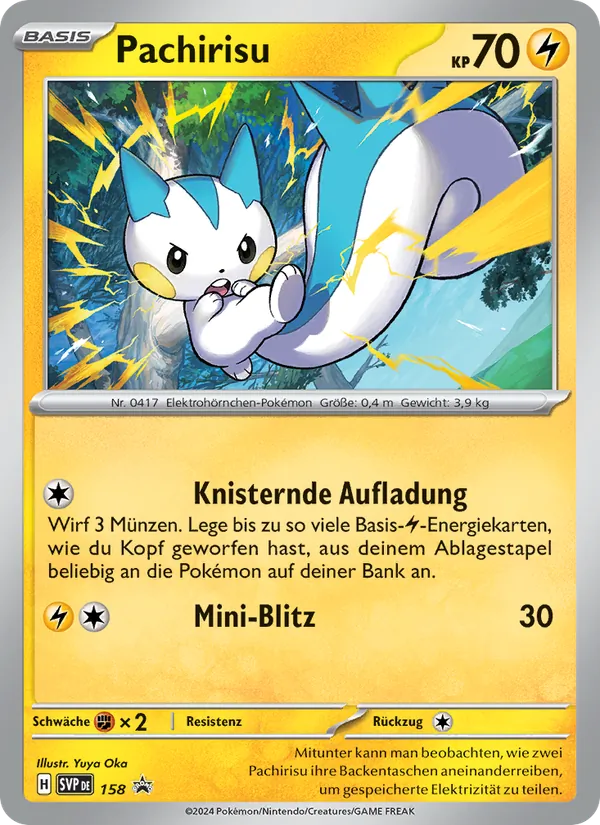 Pachirisu SVP Black Star Promos 158/225