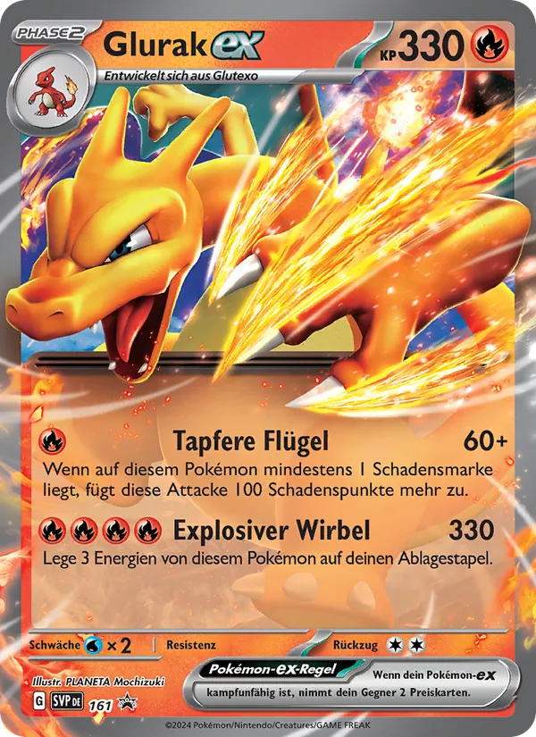 Glurak-ex SVP Black Star Promos 161/225