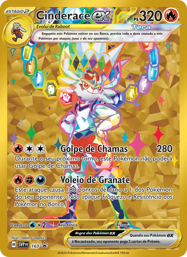 Cinderace ex SVP Black Star Promos 163/225