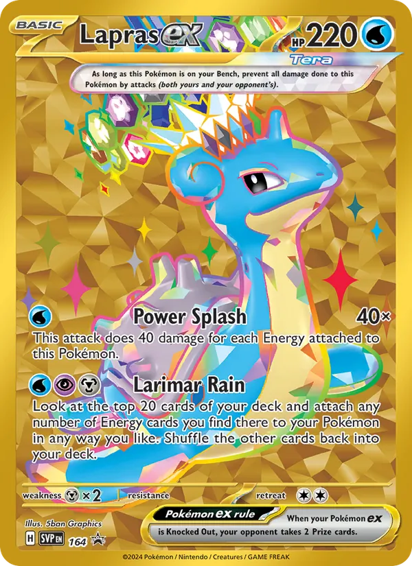 Lapras ex SVP Black Star Promos 164/225