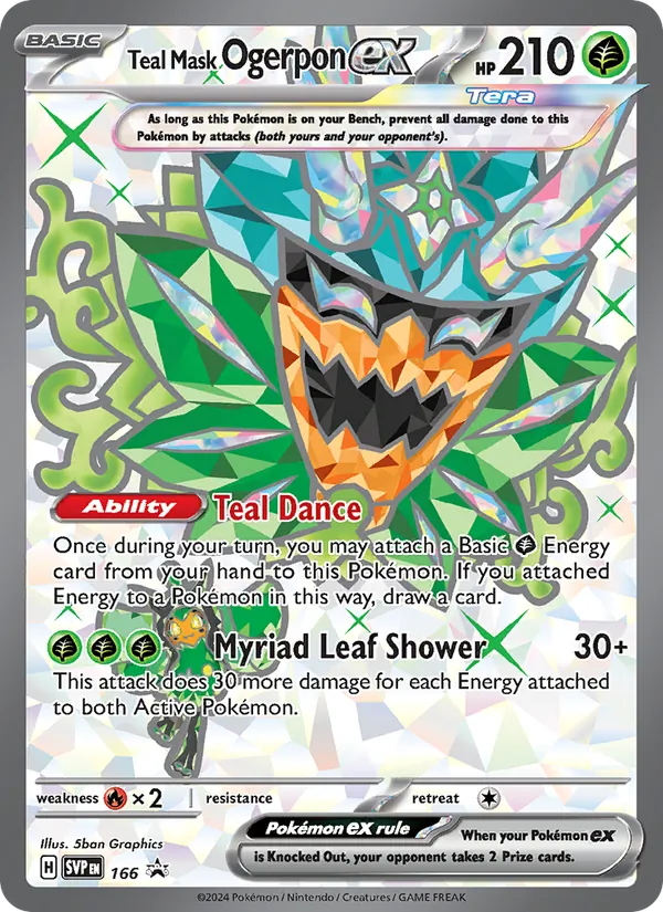 Teal Mask Ogerpon ex SVP Black Star Promos 166/225