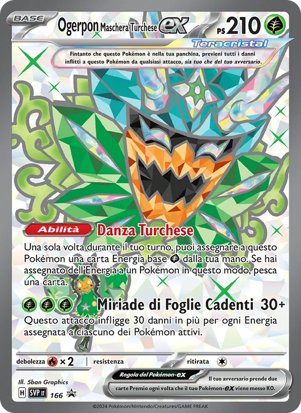 Ogerpon Maschera Turchese-ex SVP Black Star Promos 166/225