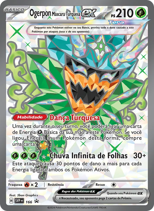 Ogerpon Máscara Turquesa ex SVP Black Star Promos 166/225
