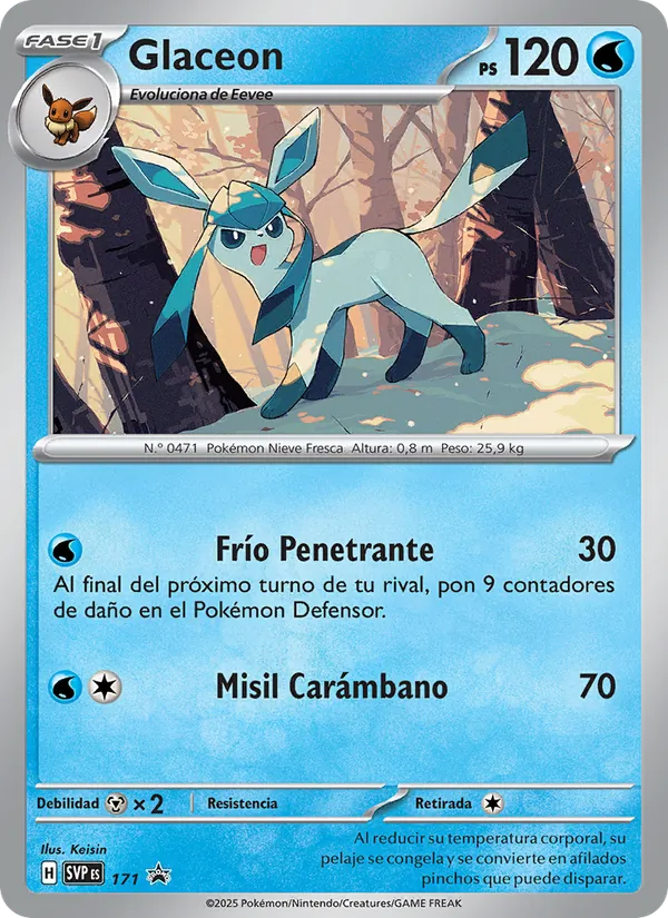 Glaceon SVP Black Star Promos 171/225