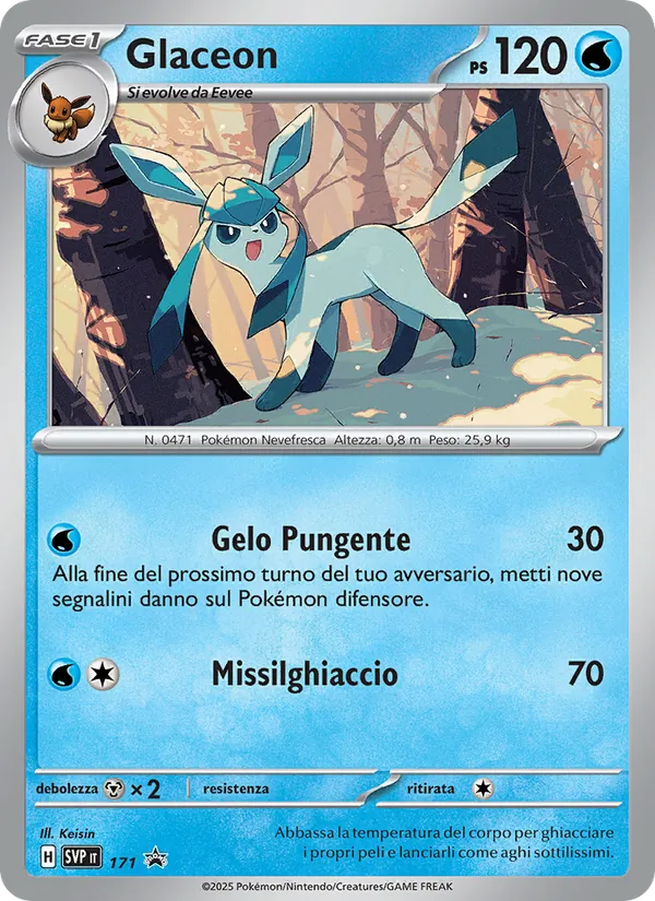 Glaceon SVP Black Star Promos 171/225