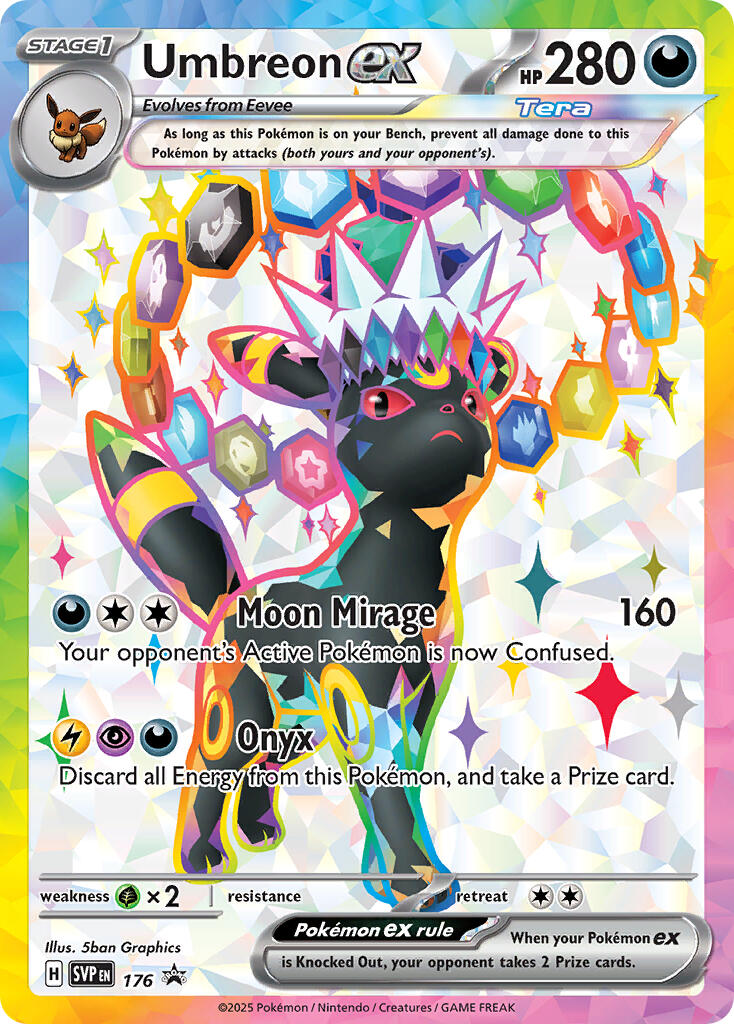 Umbreon ex SVP Black Star Promos 176/225