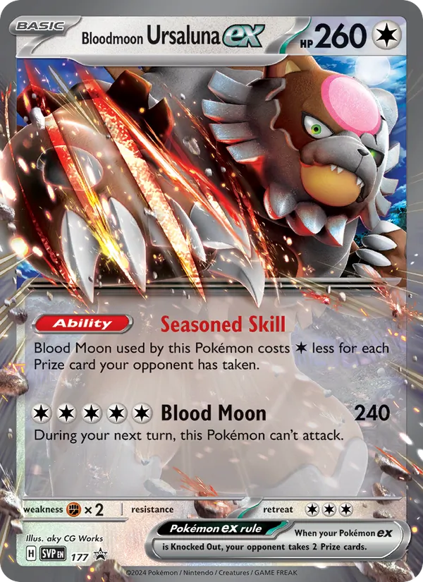 Bloodmoon Ursaluna ex SVP Black Star Promos 177/225