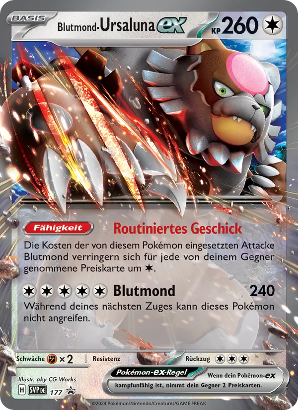 Blutmond-Ursaluna-ex SVP Black Star Promos 177/225
