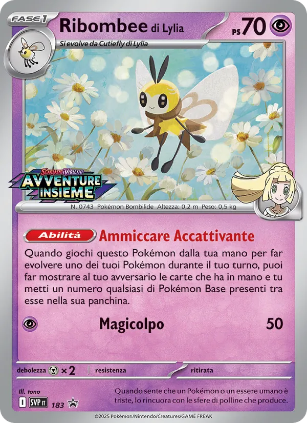 Ribombee di Lylia SVP Black Star Promos 183/225
