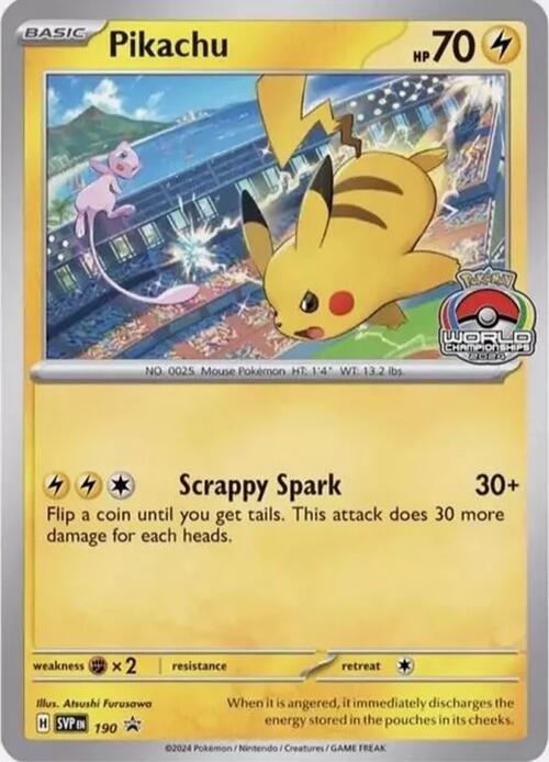 Pikachu SVP Black Star Promos 190/225