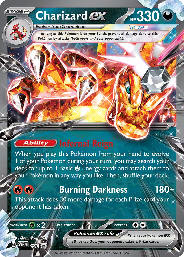 Charizard ex SVP Black Star Promos 196/225