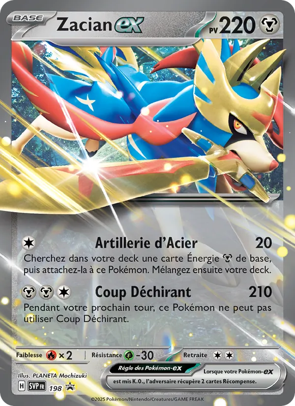 Zacian-ex SVP Black Star Promos 198/225