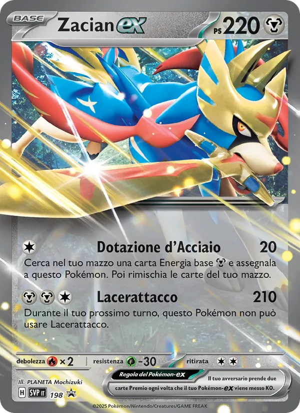 Zacian-ex SVP Black Star Promos 198/225
