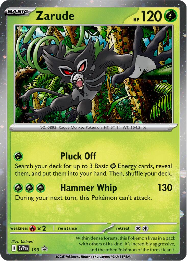 Zarude SVP Black Star Promos 199/225