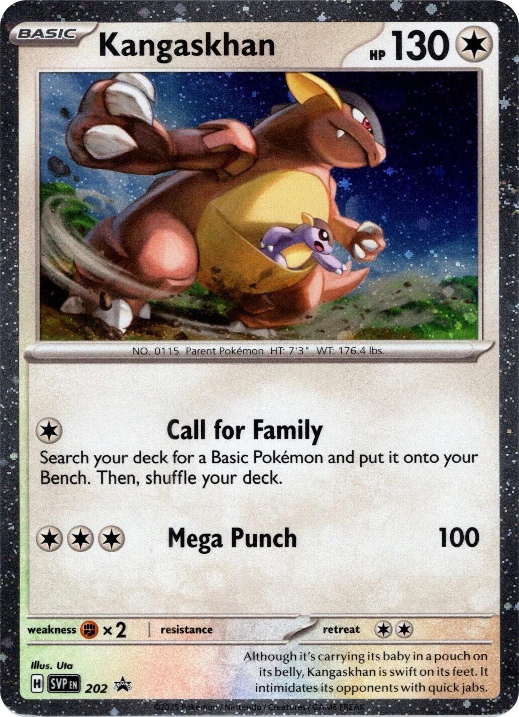 Kangaskhan SVP Black Star Promos 202/225