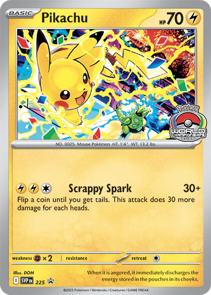Pikachu SVP Black Star Promos 225/225