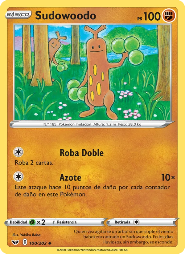 Sudowoodo Espada y Escudo 100/202