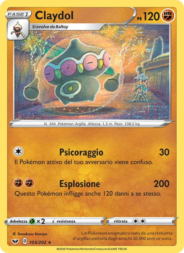 Claydol Spada e Scudo 103/202