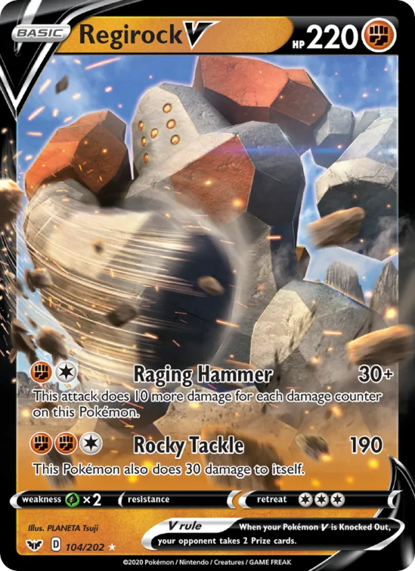 Regirock V Sword & Shield 104/202