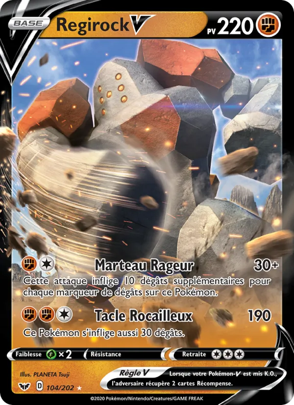 Regirock V Épée et Bouclier 104/202