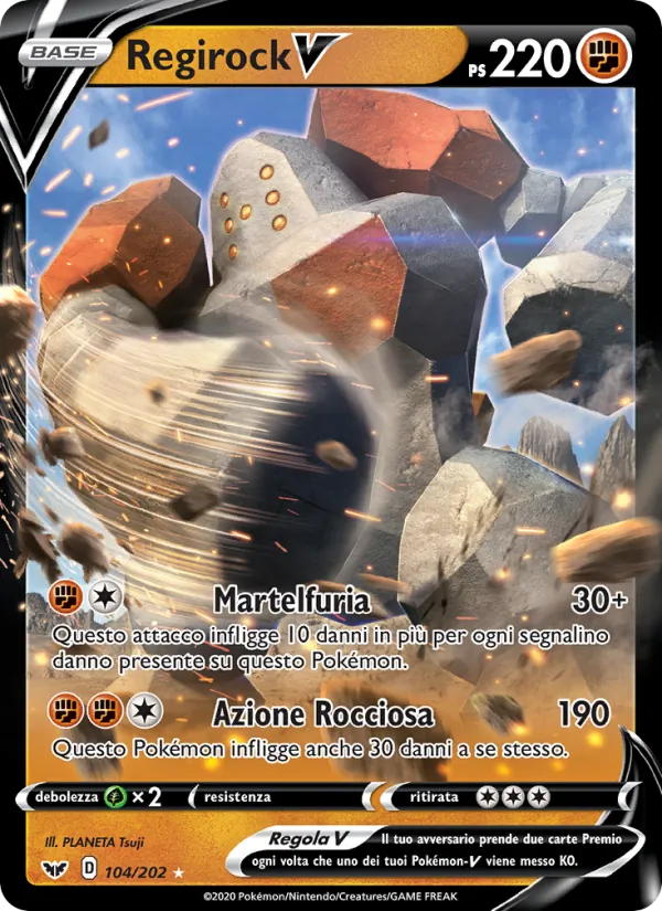 Regirock V Spada e Scudo 104/202