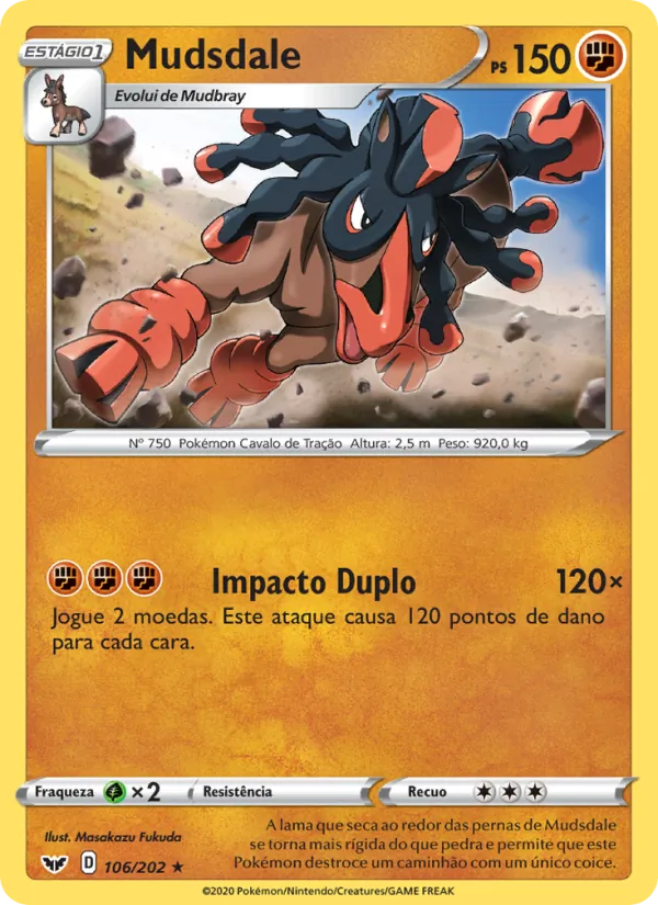 Mudsdale Espada e Escudo 106/202
