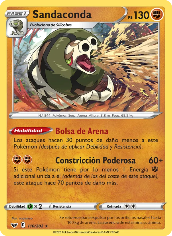 Sandaconda Espada y Escudo 110/202