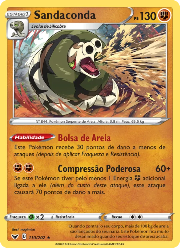 Sandaconda Espada e Escudo 110/202