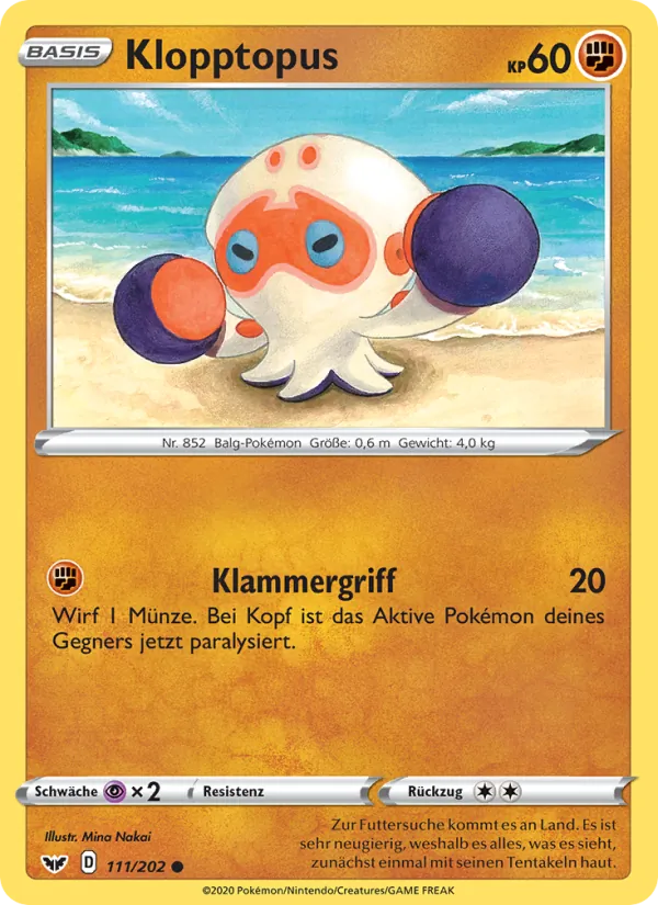 Klopptopus Schwert & Schild 111/202