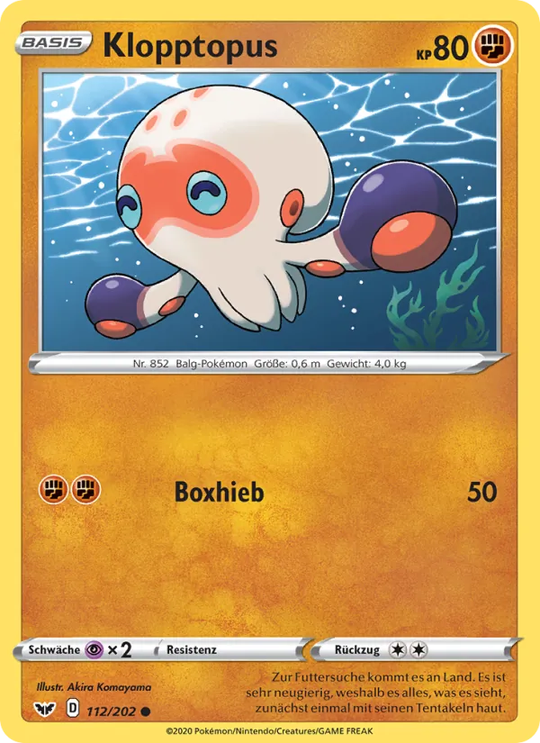 Klopptopus Schwert & Schild 112/202