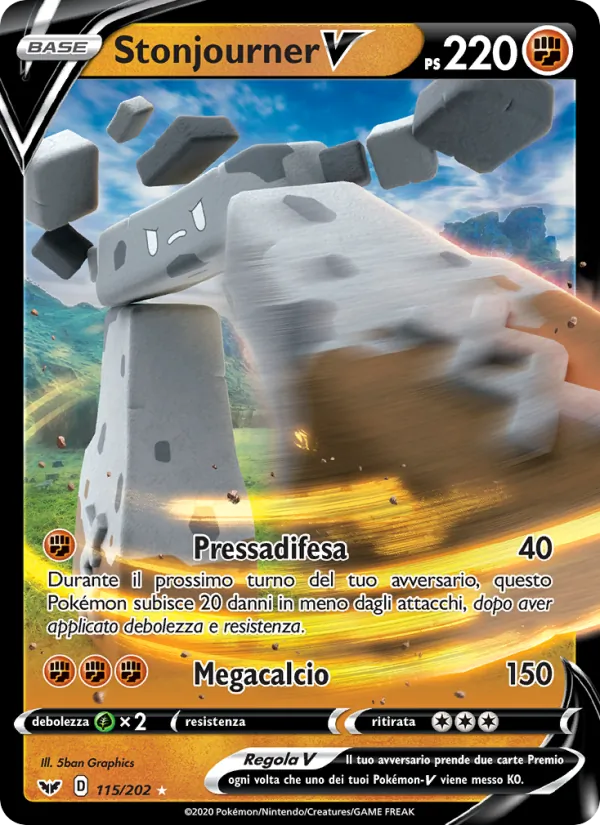 Stonjourner V Spada e Scudo 115/202