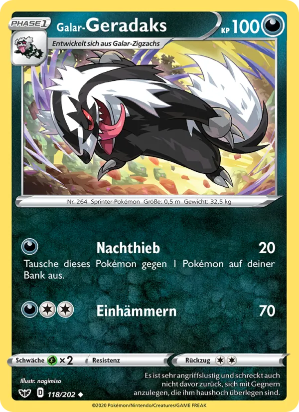 Galar-Geradaks Schwert & Schild 118/202