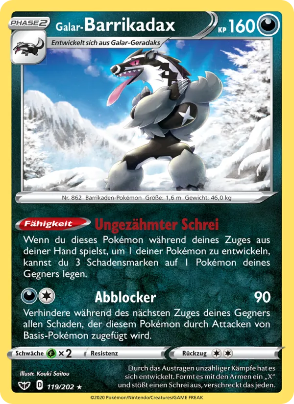 Galar-Barrikadax Schwert & Schild 119/202