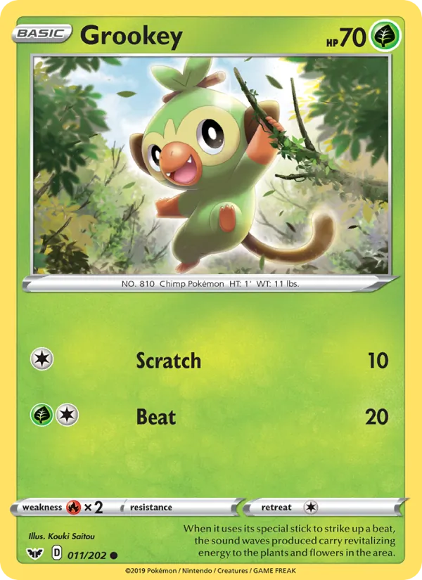 Grookey Sword & Shield 11/202