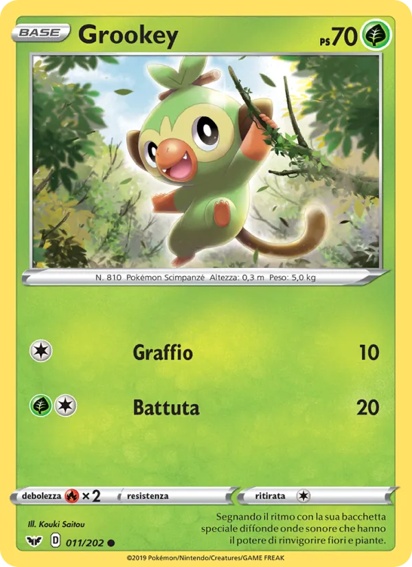 Grookey Spada e Scudo 11/202
