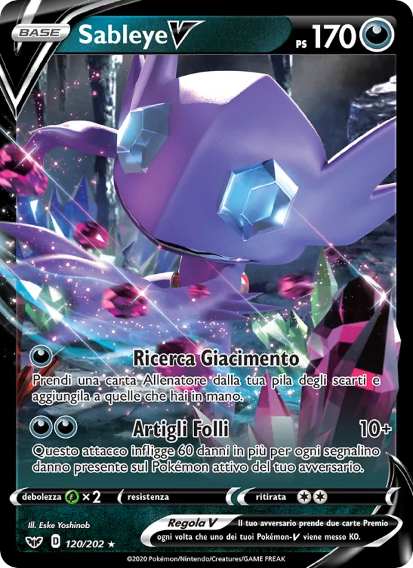 Sableye V Spada e Scudo 120/202