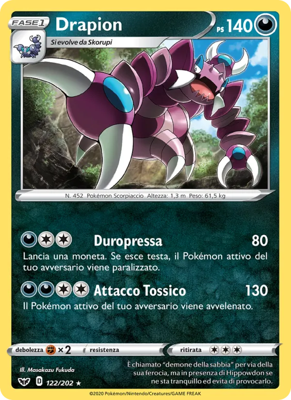 Drapion Spada e Scudo 122/202