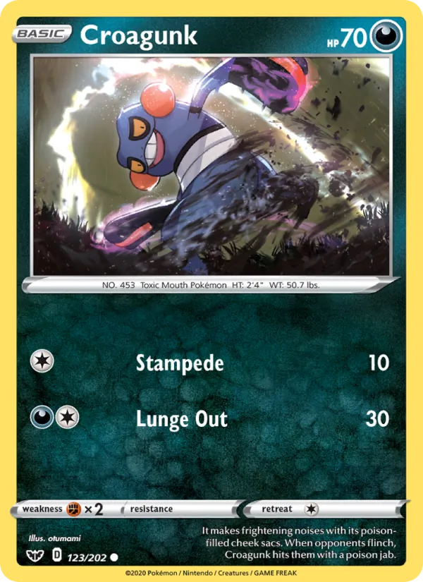 Croagunk Sword & Shield 123/202