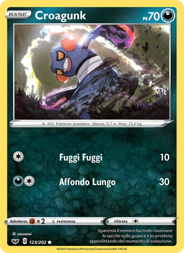 Croagunk Spada e Scudo 123/202