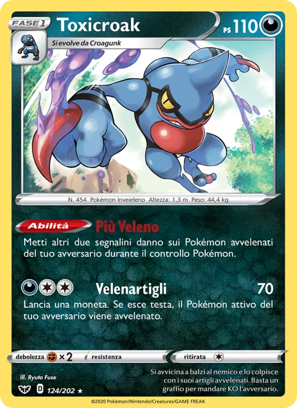Toxicroak Spada e Scudo 124/202