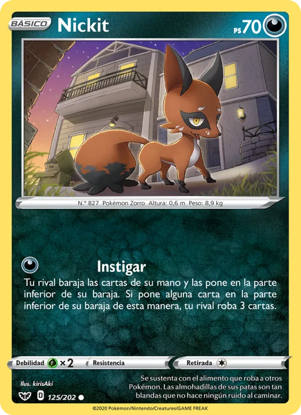Nickit Espada y Escudo 125/202