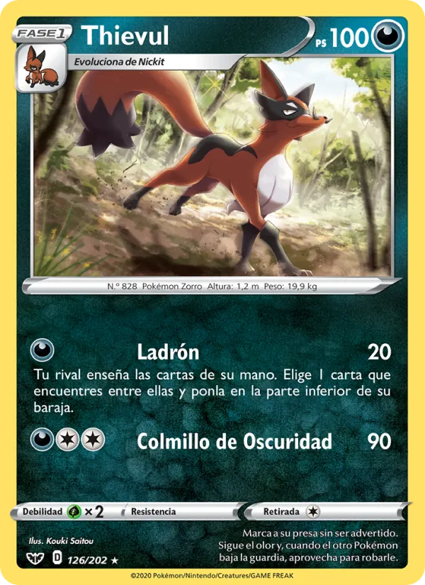 Thievul Espada y Escudo 126/202