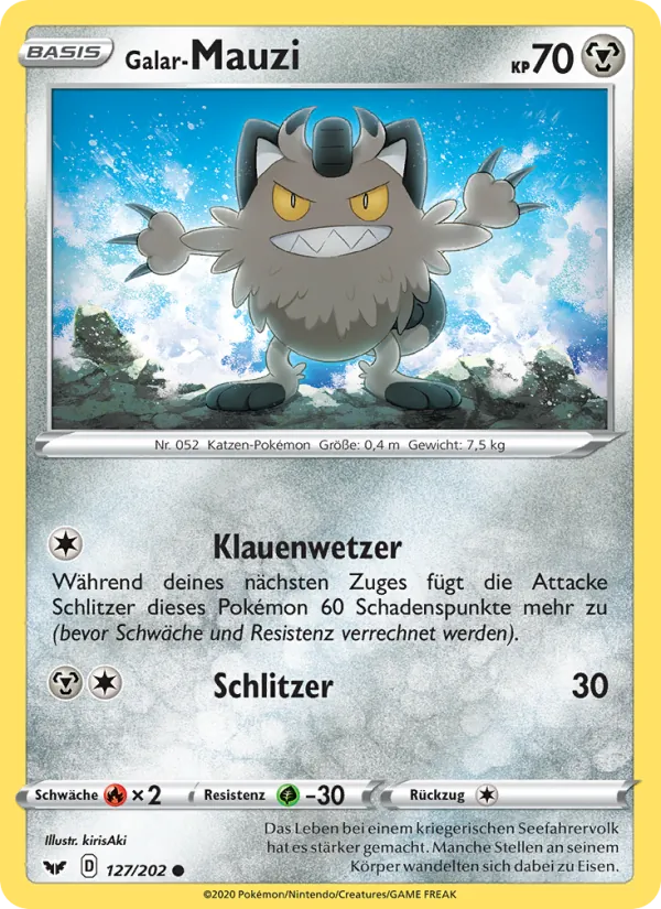 Galar-Mauzi Schwert & Schild 127/202