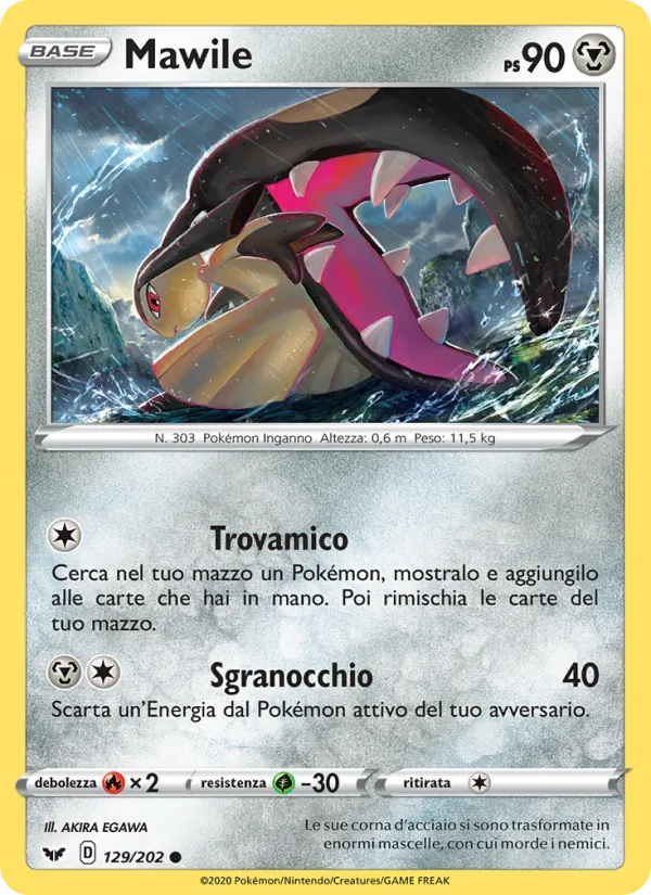 Mawile Spada e Scudo 129/202