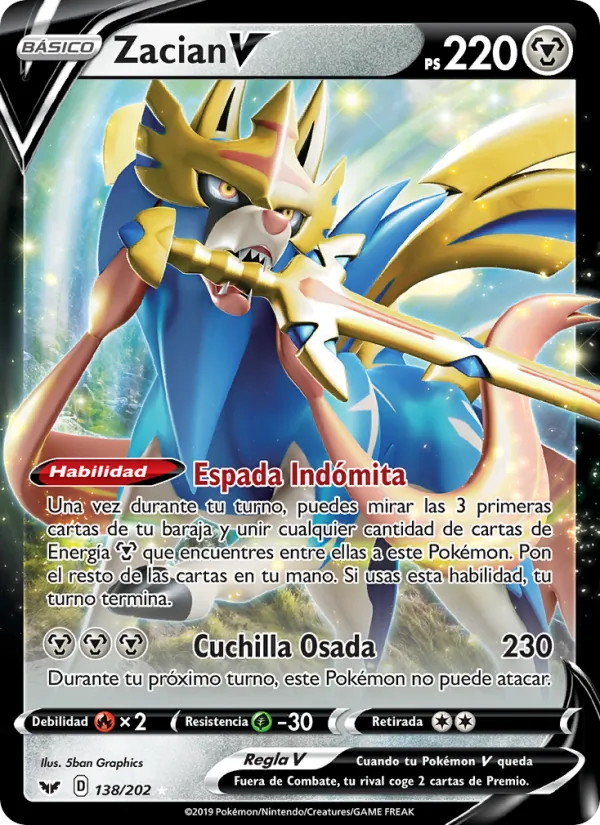 Zacian V Espada y Escudo 138/202