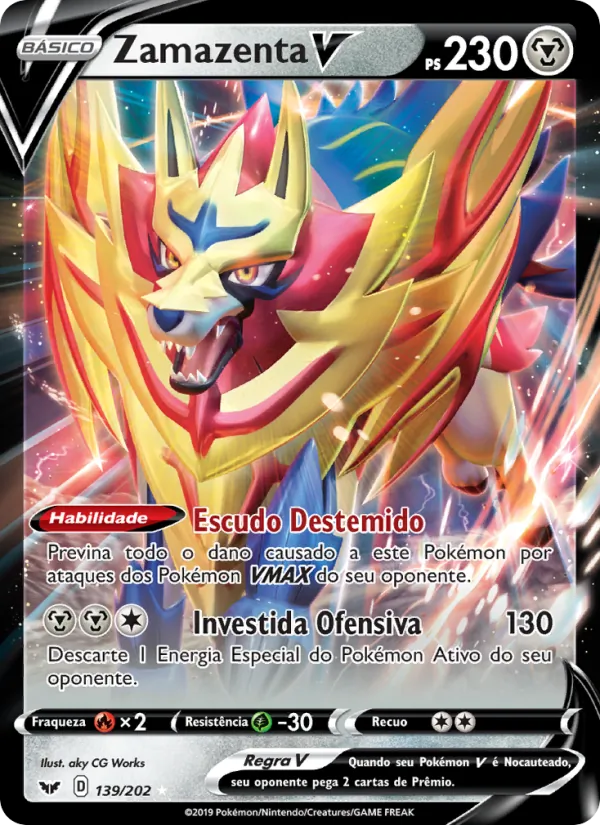 Zamazenta V Espada e Escudo 139/202